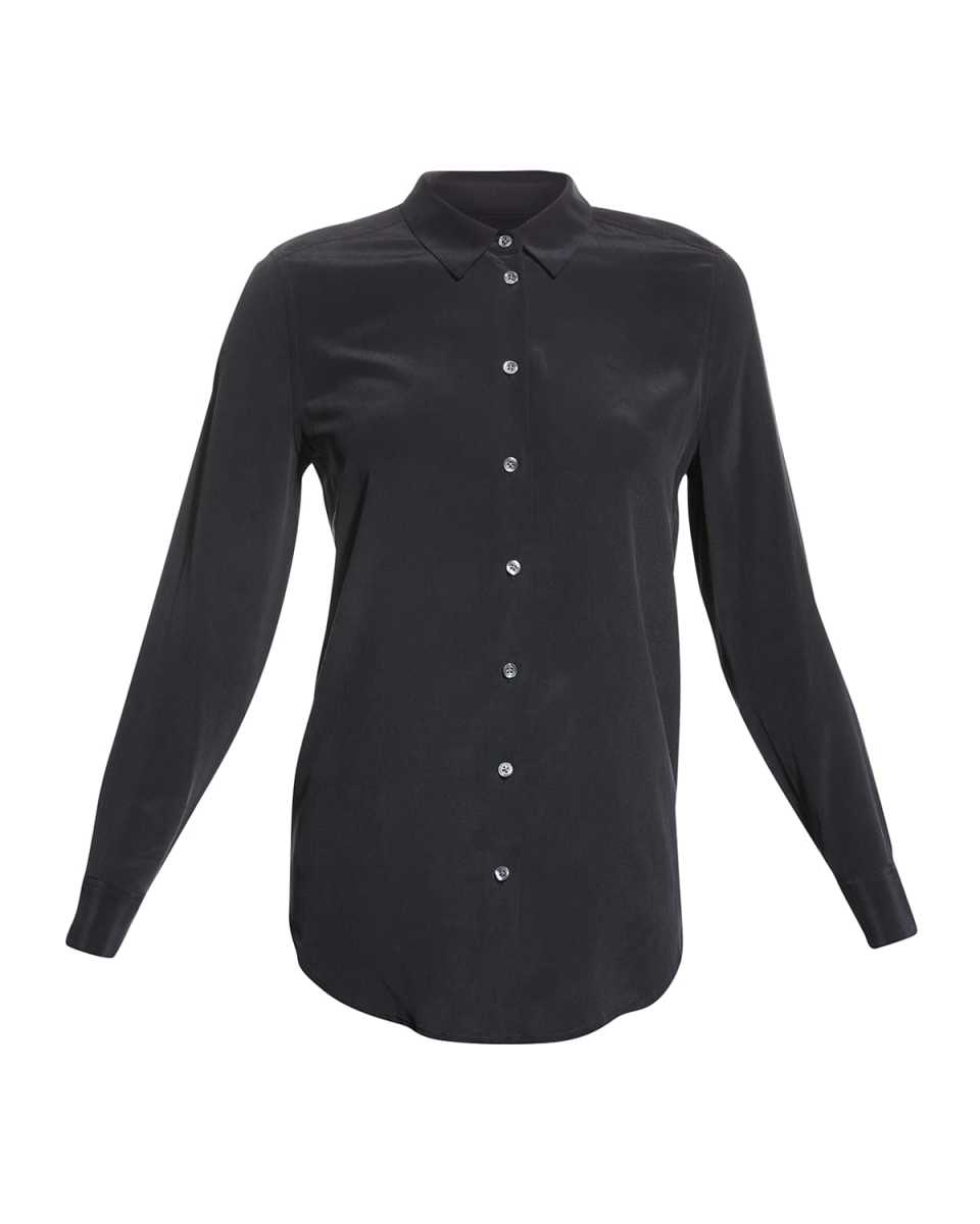 Essential Long-Sleeve Silk Shirt